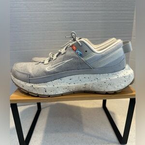 Nike Crater Remixa Men’s 10.5  Grey Fog Sneakers w. Speckled Sole Athletic Shoes